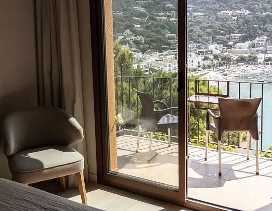 Chambre double avec vue sur la mer